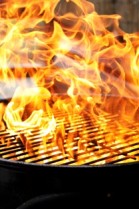 Grill fire