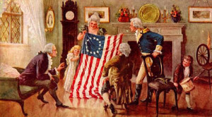 Presenting the First American Flag