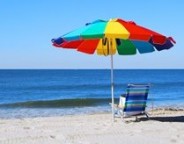 Umbrella and beach